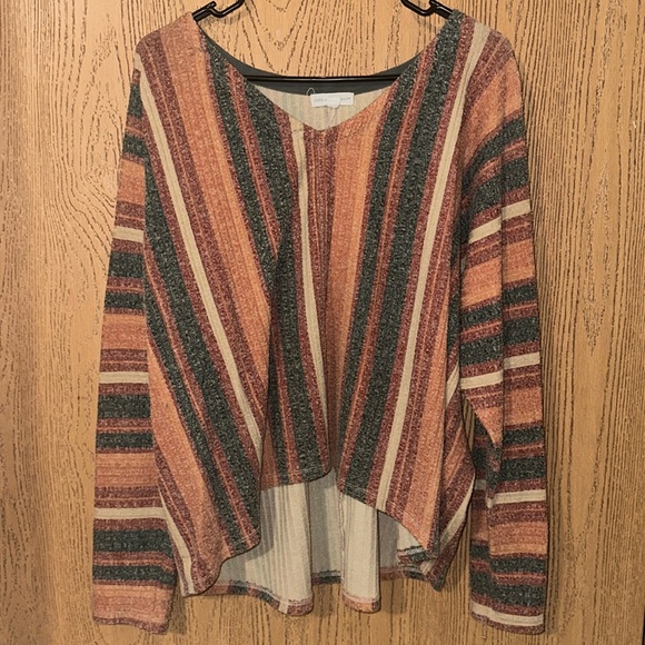 Striped Sweater Shirt - Picture 1 of 3